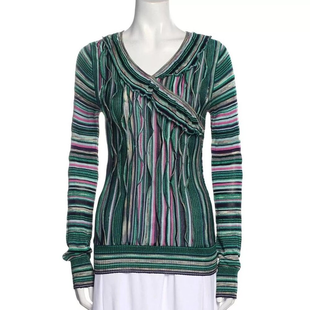 Christian Lacroix Vintage 1980s Printed Sweater Top